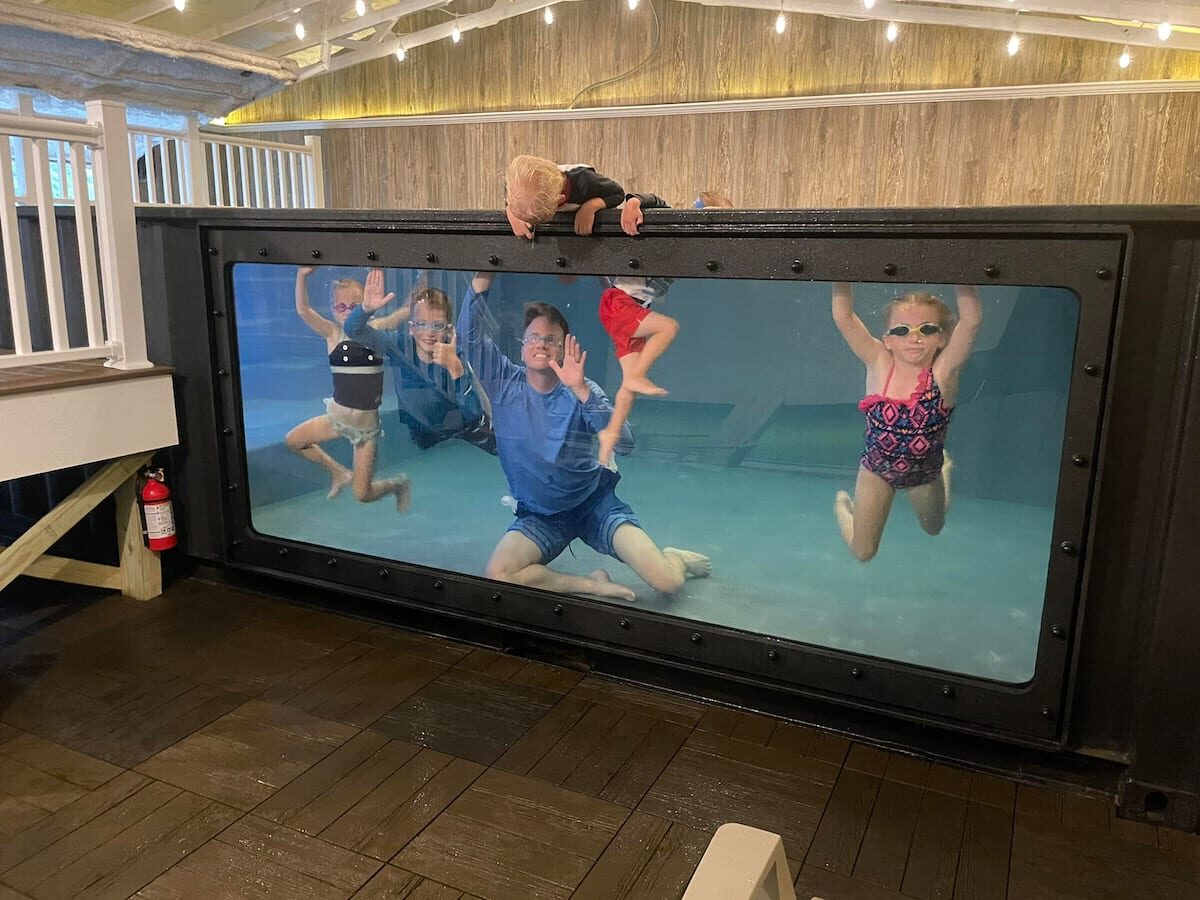 Indoor pool at EnglishPrairieBnB